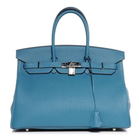 HERMES Togo Birkin 35 Cobalt Bleu 54548 